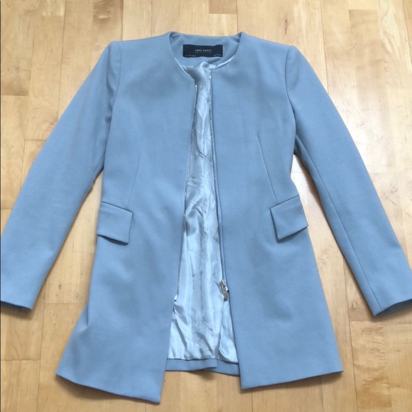 zara frock coat with zips